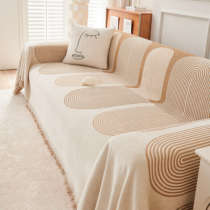 Double Sided Chenille Sofa Cover 2