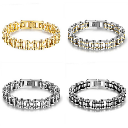 Cool Stainless Steel Men's Biker Chain Bracelet 2