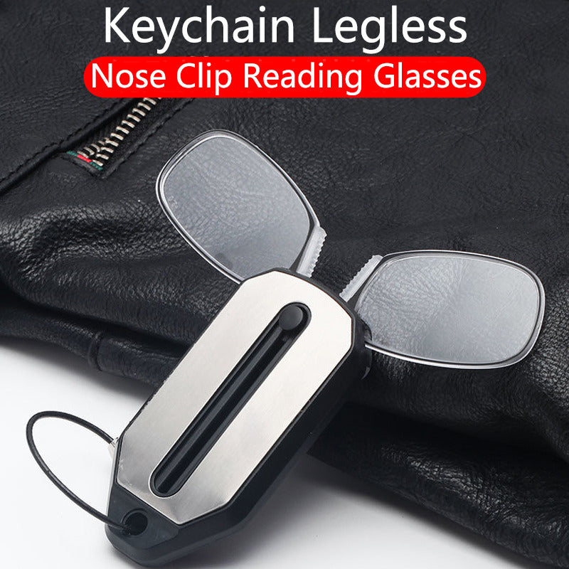 Folding Legless Nose Clip Reading Glasses 2