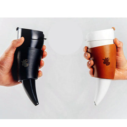 Metal Style Goat's Horn Stainless Steel Thermos Coffee 2