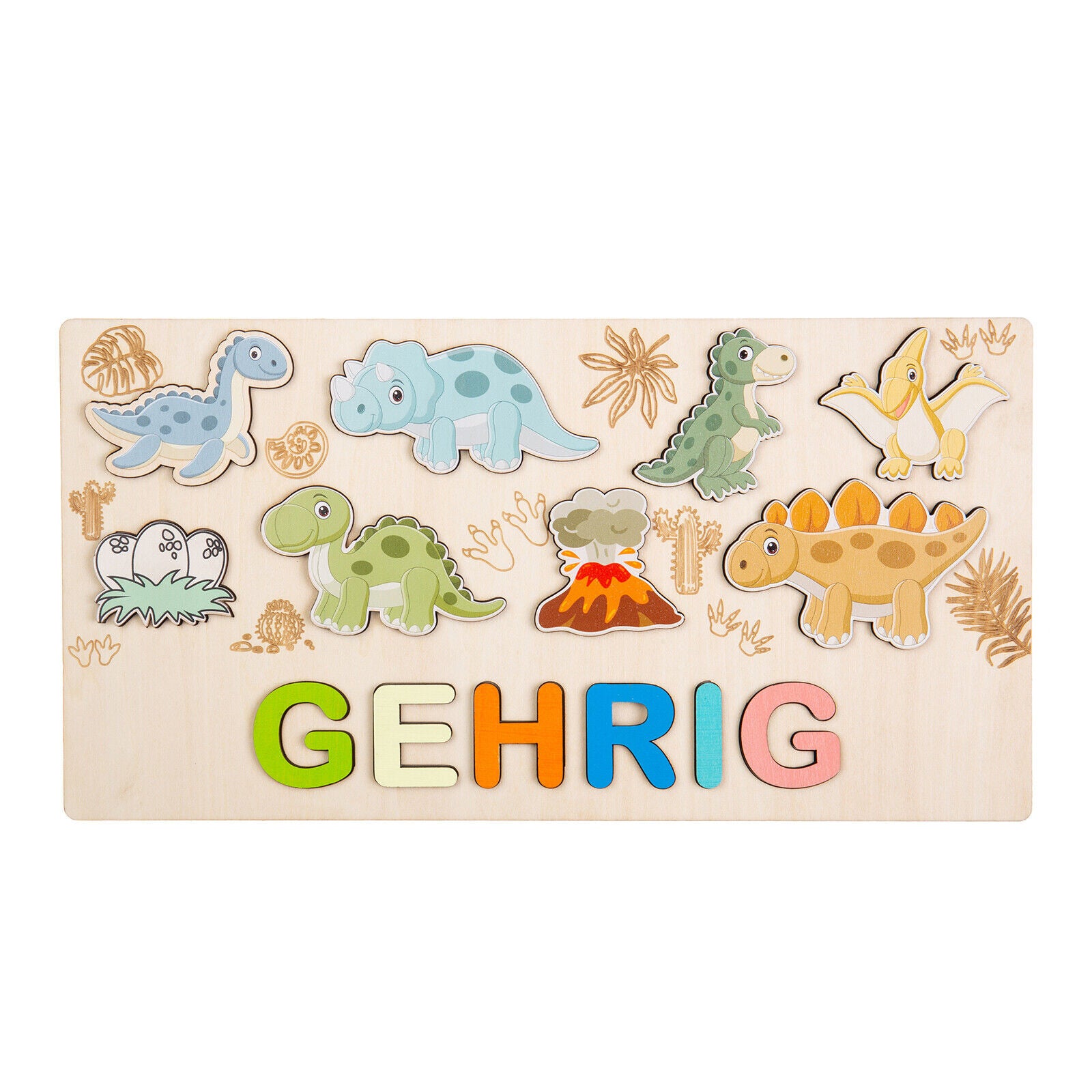 Personalized Wooden Animal Custom Name Puzzle 2