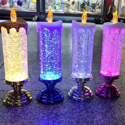 LED Christmas Candles With Pedestal 2