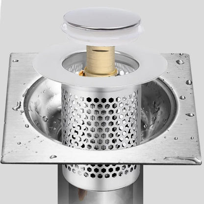 Anti Odor Stainless Steel Pop Up Sink Drain Filter 2