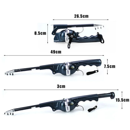Telescopic Foldable Fishing Rod 2