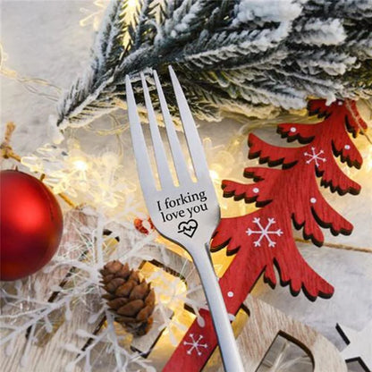 Engraved Fork- I Forking Love You 2