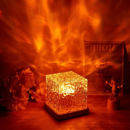 Night Light Flame Crystal Lamp 2