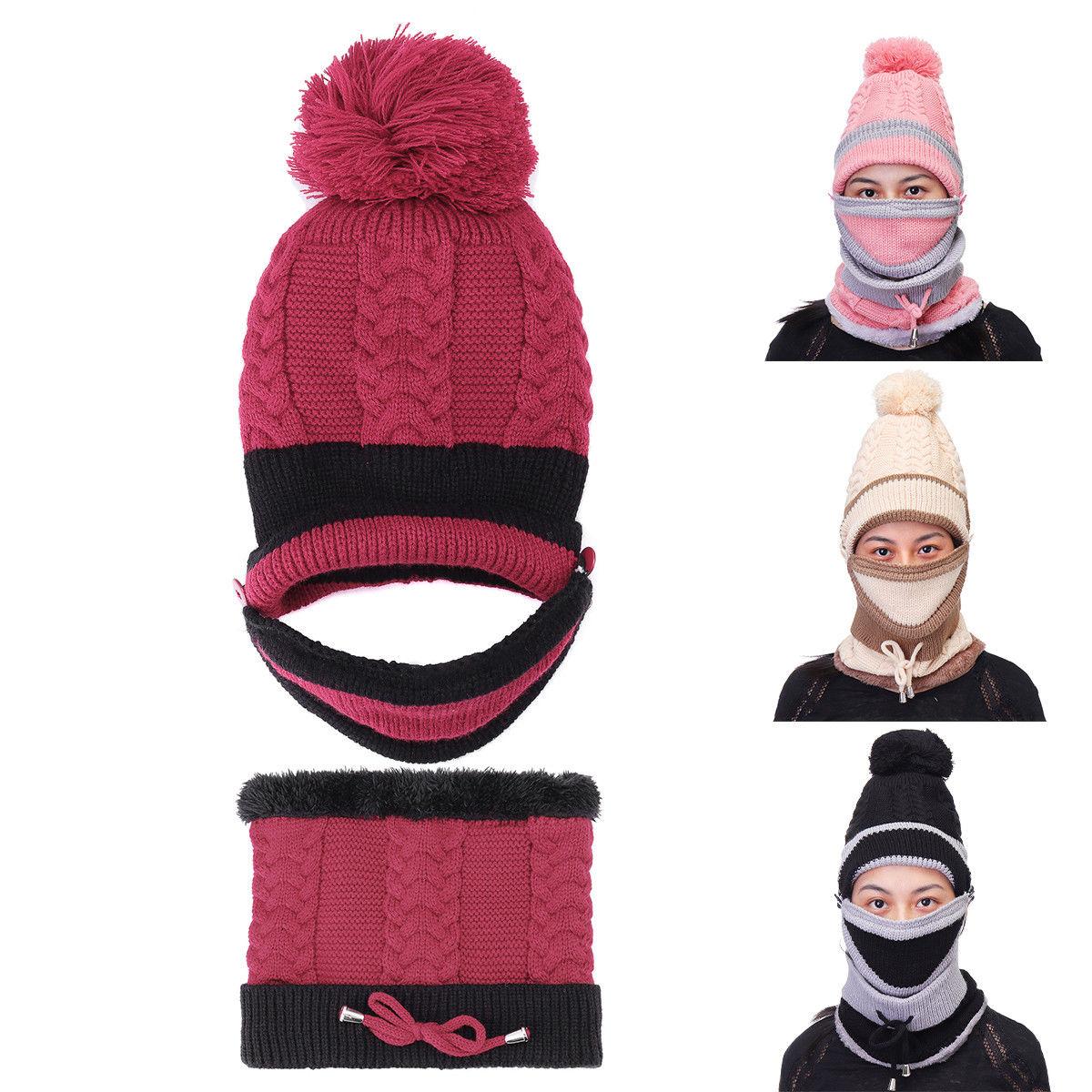 Beanie Hat with Scarf and Mask 2