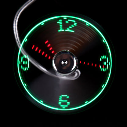 LED USB CLOCK FAN 2