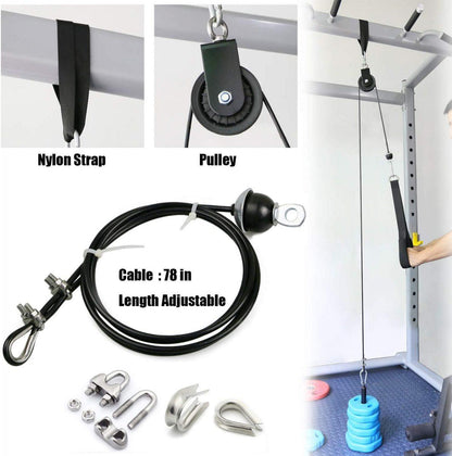 Home Workout Fitness Pulley Cable System 2