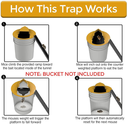 Flip N Slide Bucket Lid Mouse Trap 2