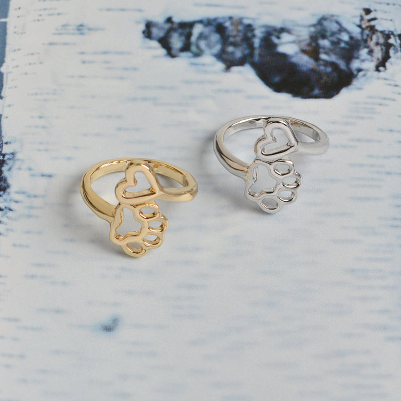 Paw & Heart Ring 2