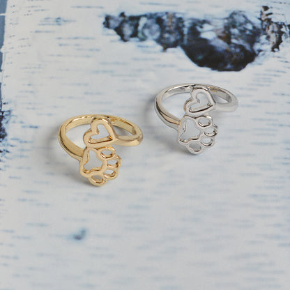 Paw & Heart Ring 2