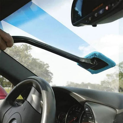 Ergonomic Handled Microfiber Car Window Cleaner 2