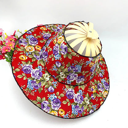 Fashionable Bamboo Fan Hat 2
