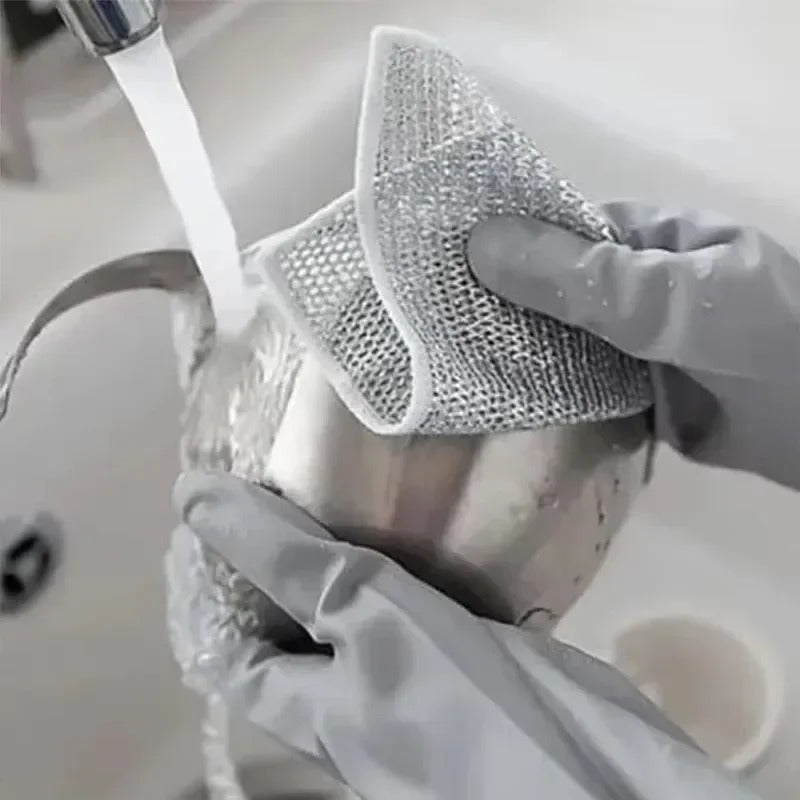Reusable Diamond Weave Scrubber Cloths-10PCS 2
