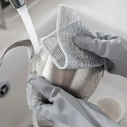 Reusable Diamond Weave Scrubber Cloths-10PCS 2