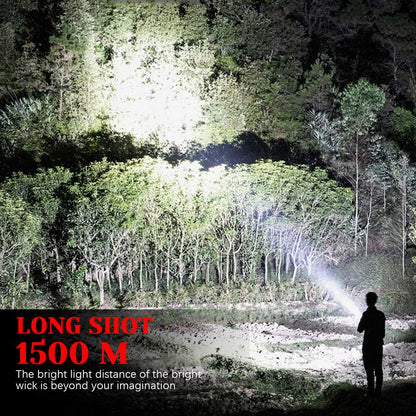 Rechargeable Handheld Spotlight Flashlight 90000 High Lumens 2