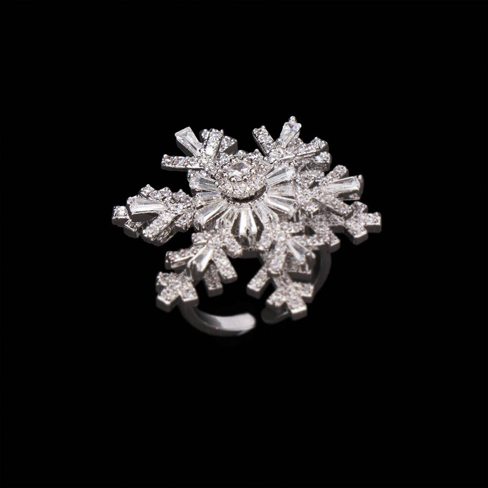 Rotatable Snowflake Ring 2