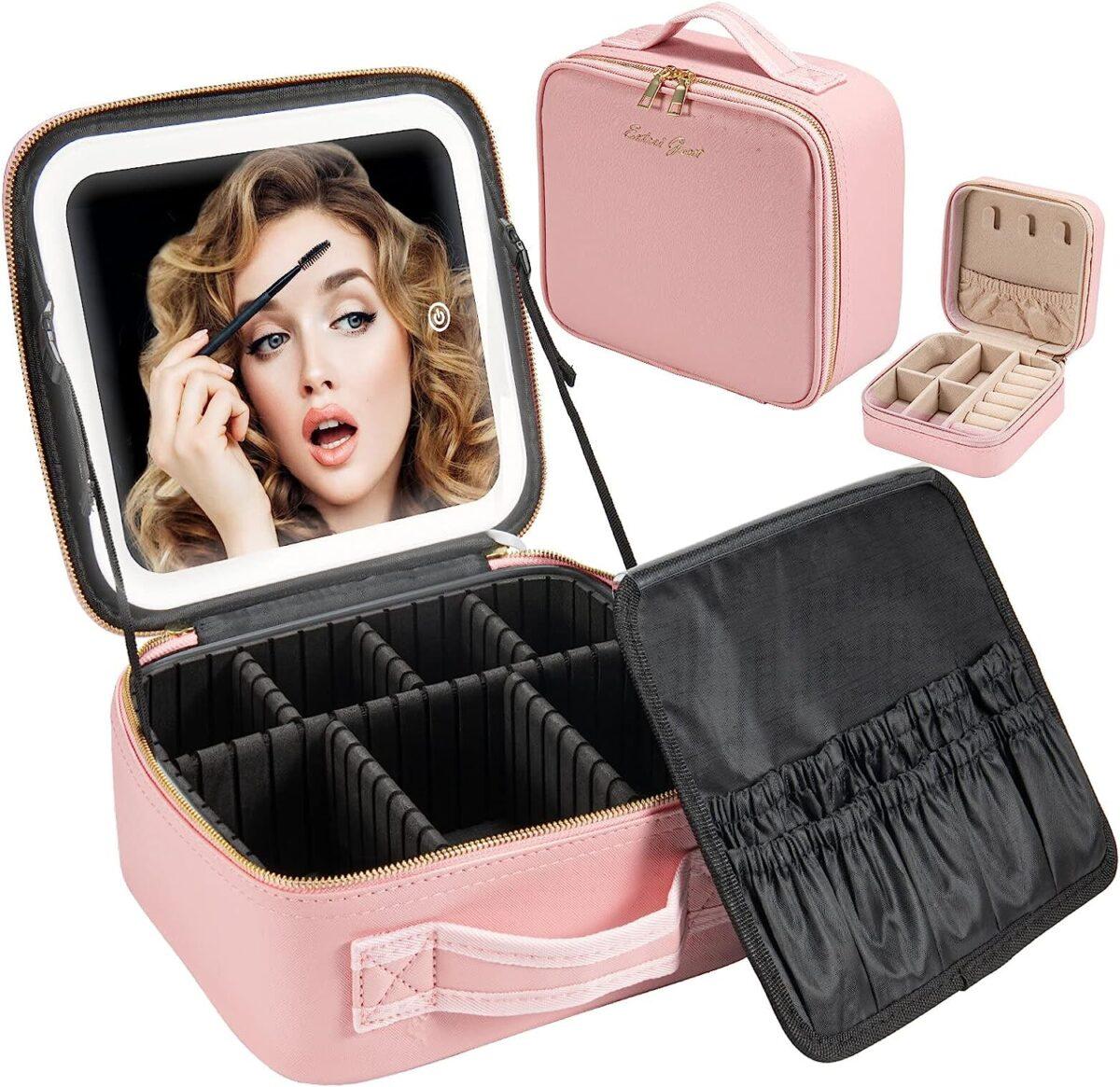 Smart LED Cosmetic Bag with Mirror 2