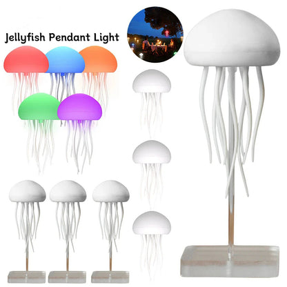 Voice Control RGB Gradient Jellyfish Night Light 2