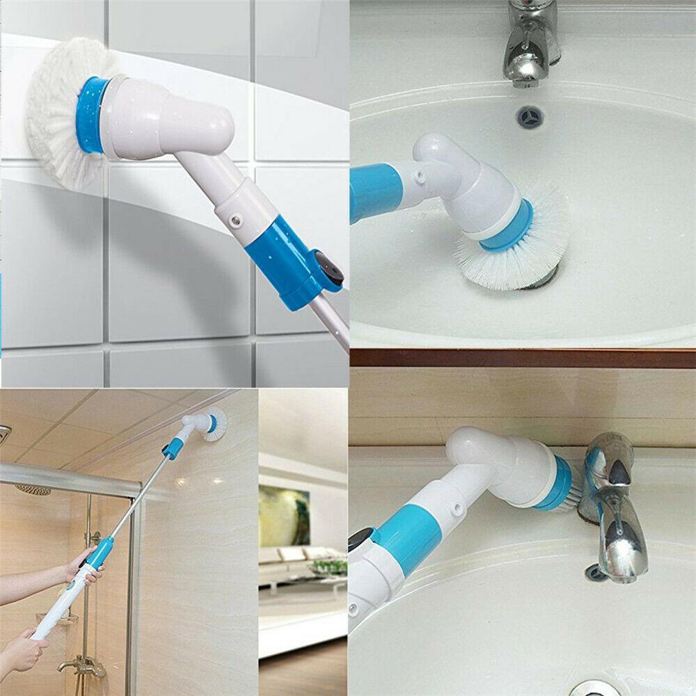 Power Cleaning Scrubber With Extension Handle 2