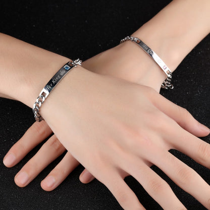 BRACELETS 2 PIECES FOR MEN AND FOR WOMEN "HER KING HIS QUEEN" 2