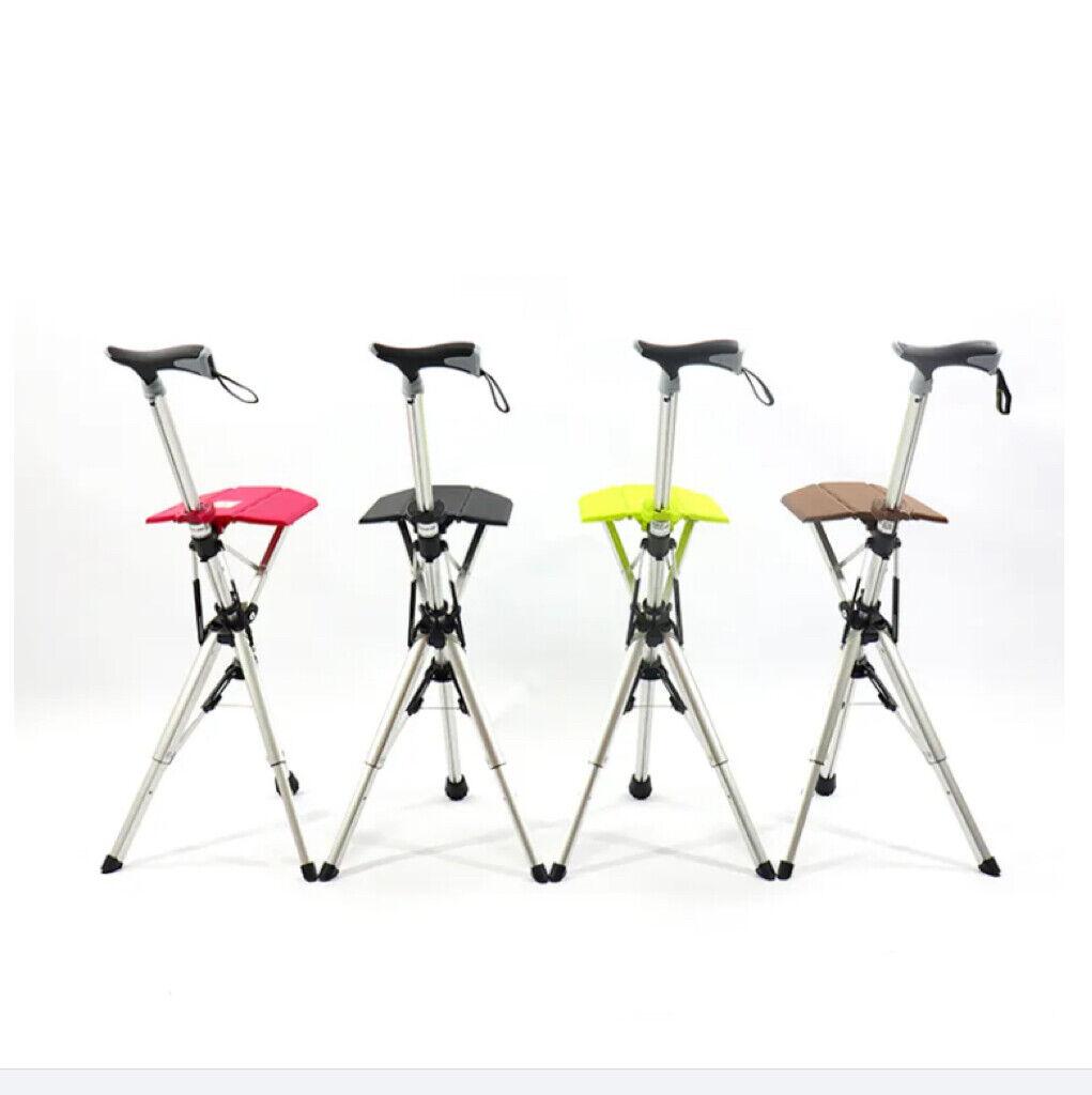 Folding crutch stool 2