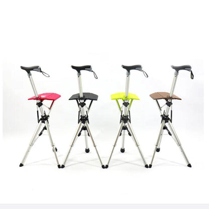 Folding crutch stool 2