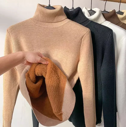 Winter Fleece Thick Knitted Bottoming Shirt 2