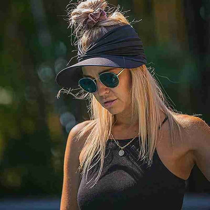Women's Summer Sun Visor  Hallow Top Outdoor Hat 2