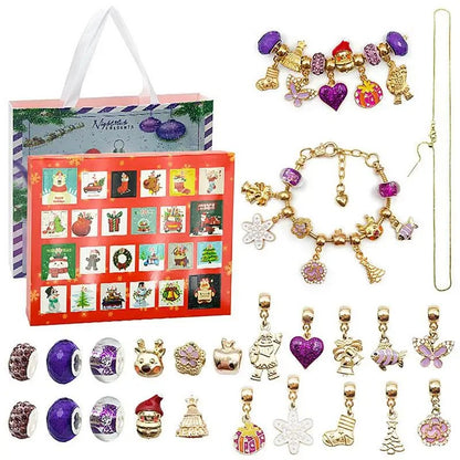 DIY 24 Days Christmas Countdown Calendar Bracelets Set 2