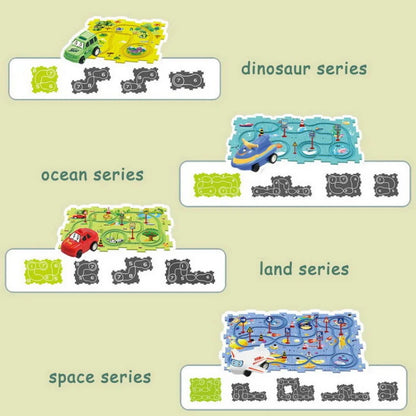 PuzzleRacer - Kids Car Track Set 2