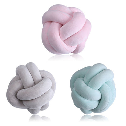 Handmade Knot Ball Pillow 2