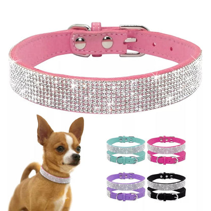 Crystal Rhinestone Reflective Dog Collar 2