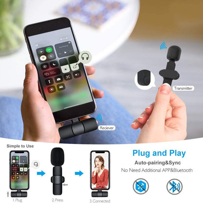 Professional Wireless Lavalier Microphone 2