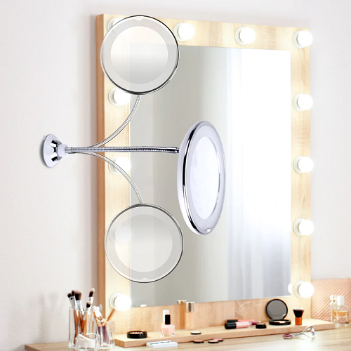 10x Magnifying LED Lighted Makeup Mirror 2
