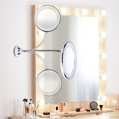 10x Magnifying LED Lighted Makeup Mirror 2