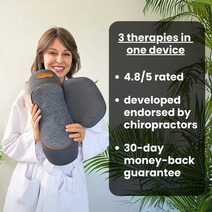 3-in-1 Neck Massager – Cervical Pillow with Heat, Vibration Massage & Neck Traction for Spine Support & Relaxation 2