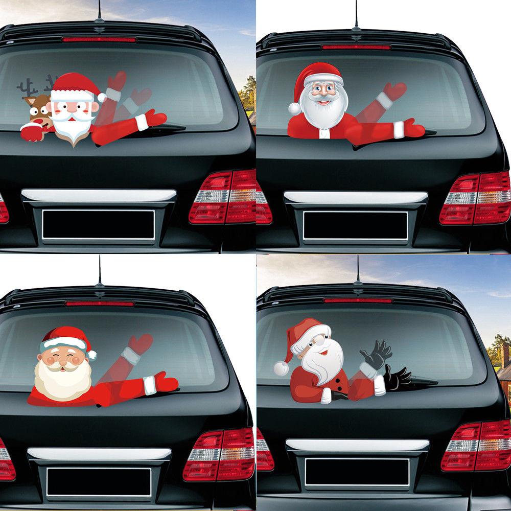 Santa Claus Waving WiperTag with Decal 2