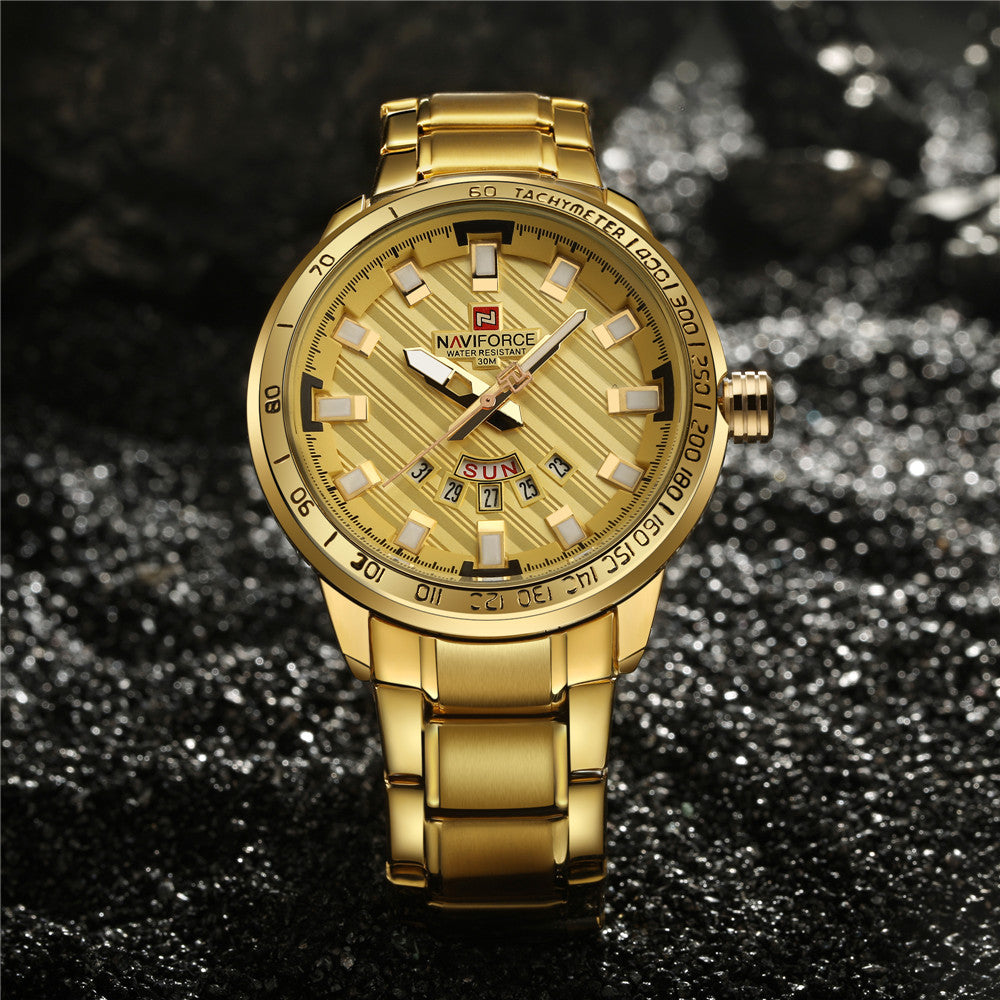 NAVIFORCE®™ LUXURY Golden Watch 2