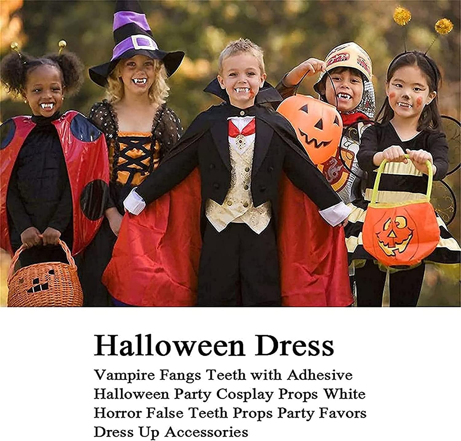 Automatic Retractable Halloween Vampire Fangs 2