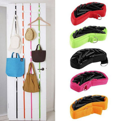 Adjustable Over the Door Purse Hat Cap Hand Bag Rack Organizer 2