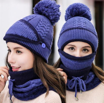 3 in 1 Women's Winter Knitted Beanie 2