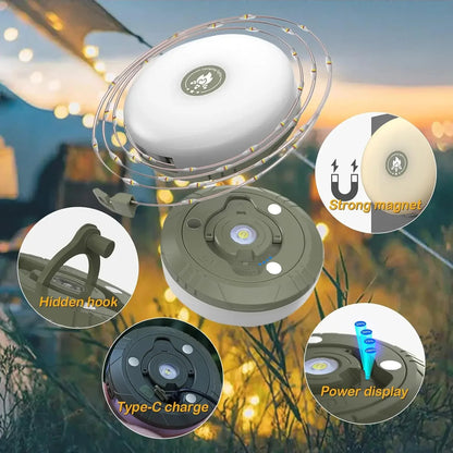LED Camping String Lights – USB Reel Recyclable Night Lighting 2