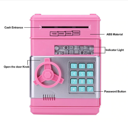 Digital Piggy Bank - Safe Deposit Box for Kids 2