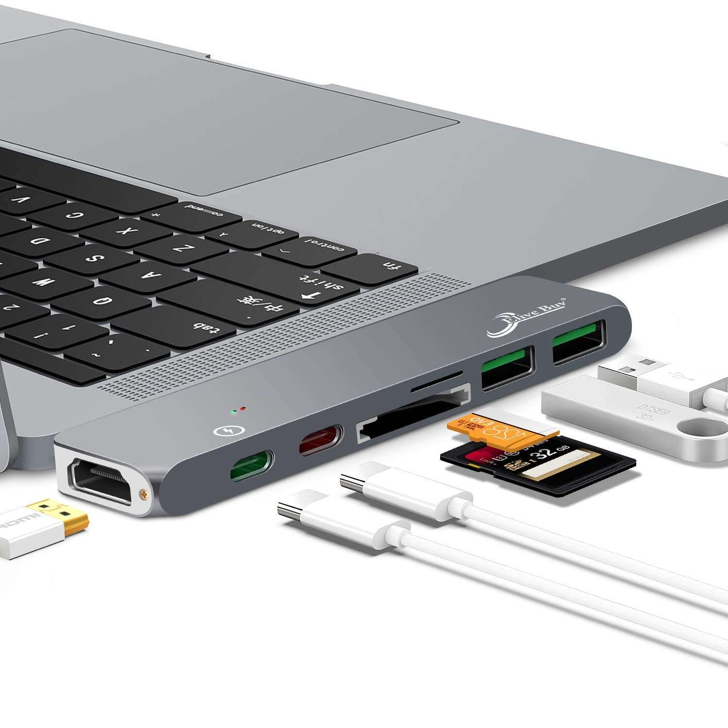 Multiport Usb-c Hub For Macbook Pro 2