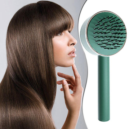 One-key Self-cleaning Hair Brush 2