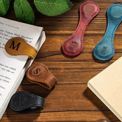 Magnetic Genuine Leather Bookmark 2