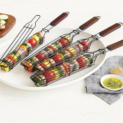 Easy Reusable Kebab Barbecue Basket 2