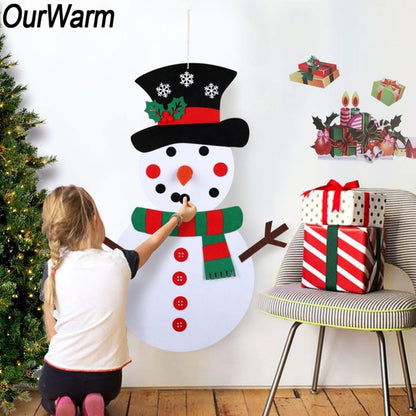 DIY Felt Christmas Snowman or Tree - Children's Favorite Gift 1
